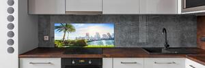 Skleněný panel do kuchynské linky Miami USA pksh-189099838
