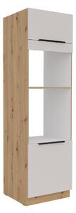 Vysoká kuchyňská skříňka pod troubu Solea 60 DPM-210 2F, Barva: dub artisan / kašmír 5903211473210