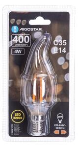 LED Žárovka FILAMENT C35 E14/4W/230V 2200K - Aigostar