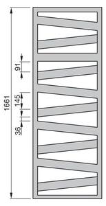Zehnder Kazeane RK-170-060-0557 Radiátor kombinovaný, 60x166,1cm, černá mat