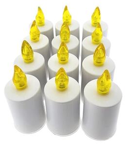 LED Svíčka LED/2xAA teplá bílá 10,8 cm bílá