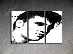Ručně malovaný POP ART obraz ELVIS 120x80 cm
