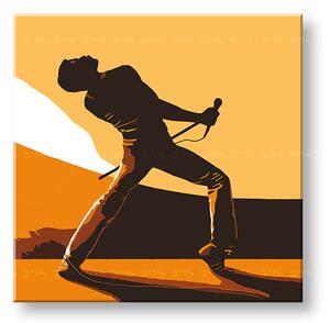 Ručně malovaný obraz POP Art FREDDIE MERCURY 1 kus fm3 - 50x50 cm