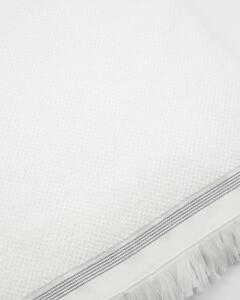 Bavlněná osuška White Grey Stripes 180x100 cm Meraki