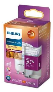 LED Stmívatelná žárovka Philips Warm Glow PAR16 GU10/3,8W/230V 2200-2700K CRI 90