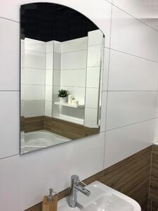 Zrcadlo na zeď do pokoje ložnice koupelny tvarové ROMANCE 60 x 75 cm oblouk portál s fazetou o šířce 20 mm 125-601