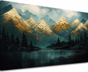 Moderní obraz na stěnu Hory zapadajícího slunce - PREMIUM ART - 60x90 cm