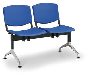 Plastová lavice Design, 2-sedák, modrá