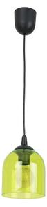 Lustr na lanku CHRIS 1xE27/60W/230V pr. 11 cm zelená