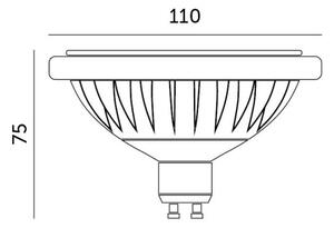 LED Žárovka ES111 GU10/15W/230V 4000K