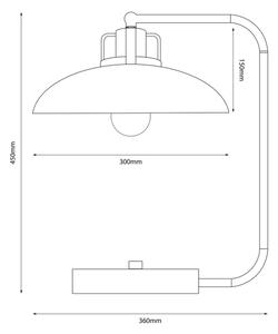 Brilagi - LED Stolní lampa FLAMENGO 1xE27/60W/230V modrá