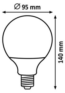 Rabalux 1576 - LED Žárovka G95 E27/15W/230V 4000K