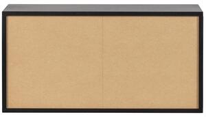 Hoorns Černá borovicová komoda Inara 81 x 35 cm