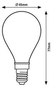 Rabalux 79048 - LED Žárovka FILAMENT G45 E14/4W/230V 2700K