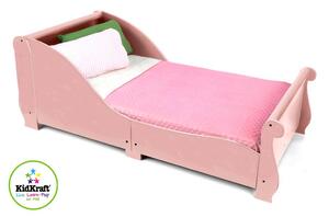 KidKraft Dětská postel SLEIGH Pink 160x75 cm