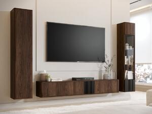 Obývací pokoj Zudbim IV, Barva: ořech warmia / ořech warmia + černá 5903211504150