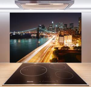 Panel do kuchyně New York noc pksh-26643680