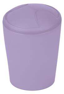 Spirella výklopný odpadkový koš MOVE, fialový plast, 2 L