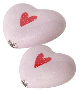 Boltze Home Collections Set dvou srdíček Milena s jedním srdíčkem