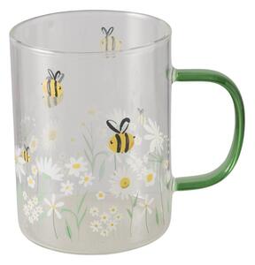 Boltze Home Collections Skleněný hrníček Honey se zeleným ouškem