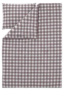 Livarno® Ložní povlečení z jemného flanelu, 140 x 200 cm, 70 x 90 cm (kostka/červená) (100413722001)