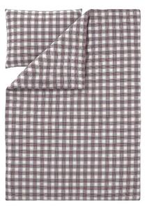 Livarno® Ložní povlečení z jemného flanelu, 140 x 200 cm, 70 x 90 cm (kostka/červená) (100413722001)