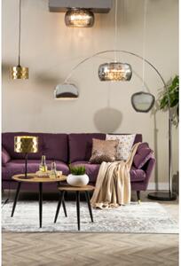 Oblouková chromovaná stojací lampa do obývacího pokoje SOHO