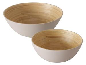 Boltze Home Collections Sada dvou misek Bambo béžová