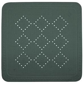 Spirella protiskluzová podložka do sprchy ALASKA, tmavě zelená, PVC, 55 x 55 cm