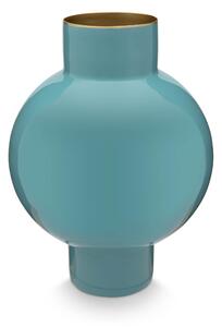 Pip Studio kovová váza 18x24cm, zelená (Zelená kovová váza)