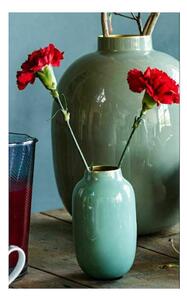 Pip Studio kovová váza 14 cm, modrá (Kovová váza)