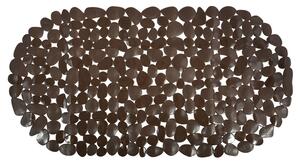 MSV protiskluzová podložka do vany GALETS, hnědá, PVC, 99 x 39 cm