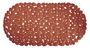 MSV protiskluzová podložka do vany GALETS, terakota, PVC, 99 x 39 cm