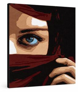 Ručně malované POP Art oko 1 kus obraz na oči - 50x50 cm