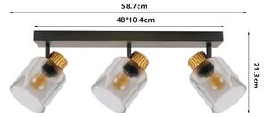 Brilagi - Bodové svítidlo HYGGE 2xE14/15W/230V černá/kouřová