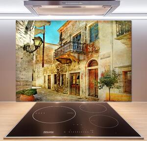 Panel do kuchyně Uličky v Řecku pksh-31434138