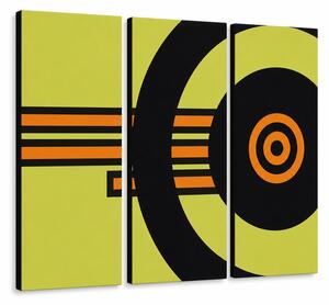 Ručně malovaný obraz POP Art ABSTRAKT 3dílná abstr1 - 60x40 cm