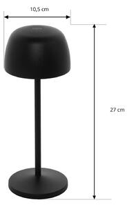 Nabíjecí stolní lampa LED Lindby Arietty, černá
