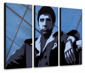Ručně malovaný obraz POP Art AL PACINO 3 díly al19 - 60x40 cm