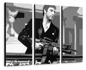 Ručně malovaný obraz POP Art AL PACINO 3 díly al2 - 60x40 cm