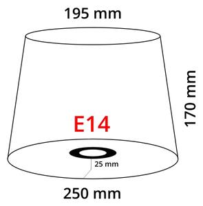 Brilagi - Stolní lampa CERIA 1xE14/40W/230V pr. 25 cm měděná/bílá