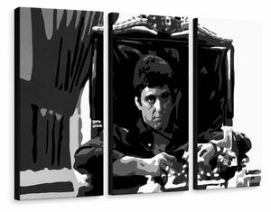 Ručně malovaný obraz POP Art AL PACINO 3 díly al18 - 60x40 cm