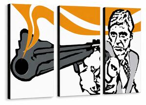 Ručně malovaný obraz POP Art AL PACINO 3 díly al7 - 60x40 cm