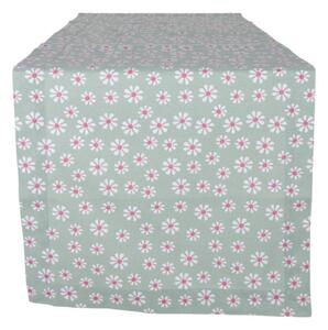 B Living Stolní běhoun Daisy green 50x140cm