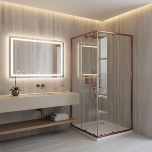 Sprchový kout REA City 90x90 Brush Copper