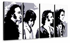 Ručně malovaný obraz POP Art Beatles 4 kusů bea5 - 120x60 cm