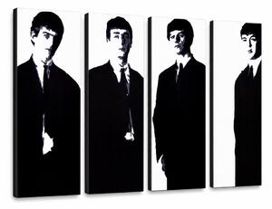 Ručně malovaný obraz POP Art Beatles 4 dílná bea3 - 120x60 cm