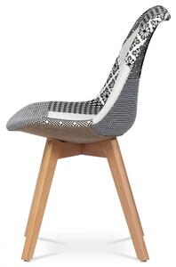 Jídelní židle BOLZANO - masiv buk, patchwork