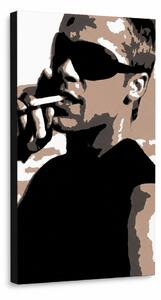Ručně malovaný obraz POP Art Brad Pitt 1 kus bp - 30x40 cm