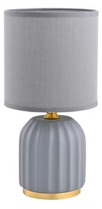 Zuma Line HS8723-GR - Stolní lampa 1xE14/40W/230V šedá/zlatá